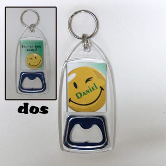 Porte-clés en plastique impression des deux côtés