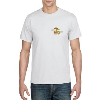 T-Shirt Gildan blanc en cotton et polyester impression 8 x 10 horizontale