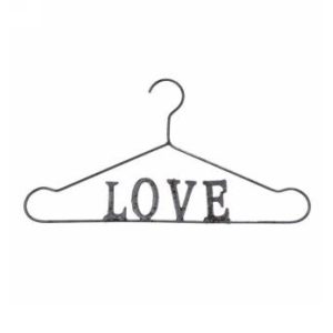 Cintre déco love en métal