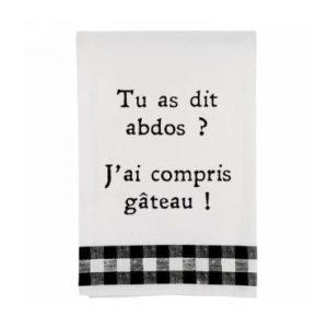 Linge cuisine - abdos gâteau