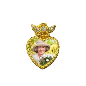 Broche décorative ange gardien OR ou ARGENT